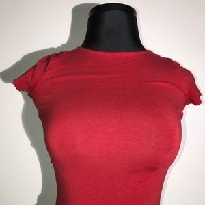 Plain Red Express shirt! Open back!